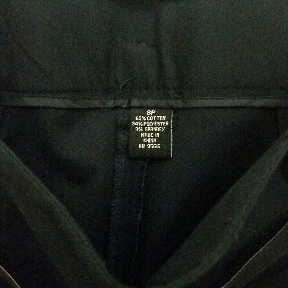 Rafella navy straight skirt